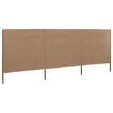 vidaXL Windscreen 3-panel 400x120 cm fabric green