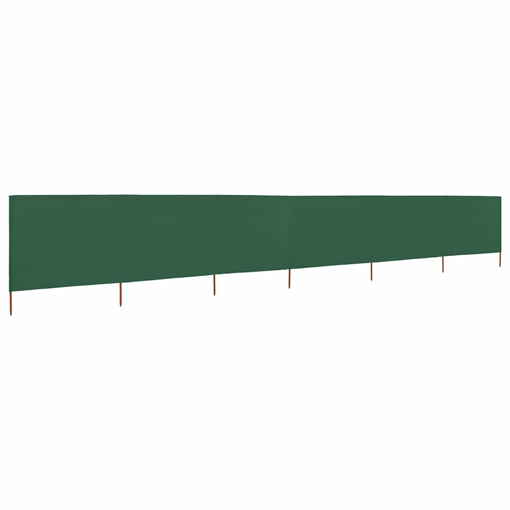 vidaXL Windscreen 3-panel 400x120 cm fabric green