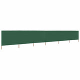 vidaXL Windscreen 3-panel 400x120 cm fabric green