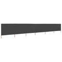 vidaXL Windscreen 3-panel 400x120 cm fabric green