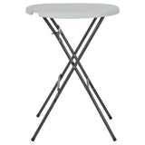 vidaXL Bartafel inklapbaar 80x110 cm HDPE wit