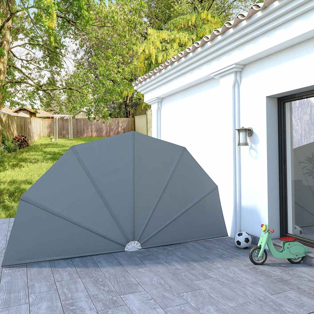 vidaXL Foldable Patio Screen 160 cm Grey
