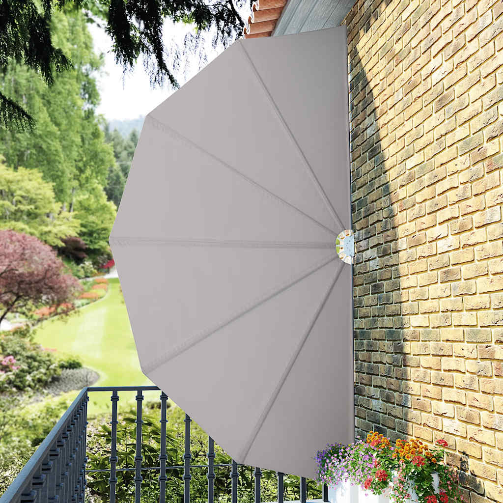 vidaXL Foldable Patio Screen 160 cm Grey