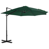 vidaXL Zweefparasol met aluminium paal 250x250 cm bordeauxrood