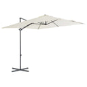 vidaXL Zweefparasol met stalen paal 250x250 cm bordeauxrood