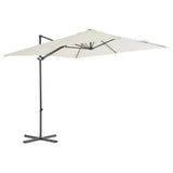 vidaXL Zweefparasol met stalen paal 250x250 cm bordeauxrood
