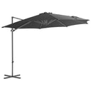 vidaXL Zweefparasol met stalen paal 250x250 cm bordeauxrood