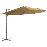 vidaXL Zweefparasol met stalen paal 250x250 cm bordeauxrood