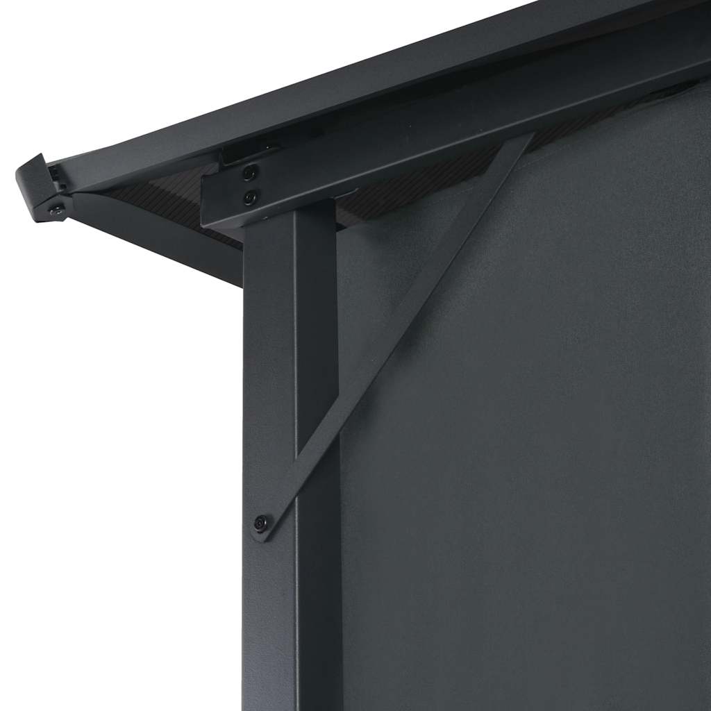 vidaXL Gazebo with curtain 3x3 m aluminium black