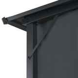 vidaXL Gazebo with curtain 3x3 m aluminium black