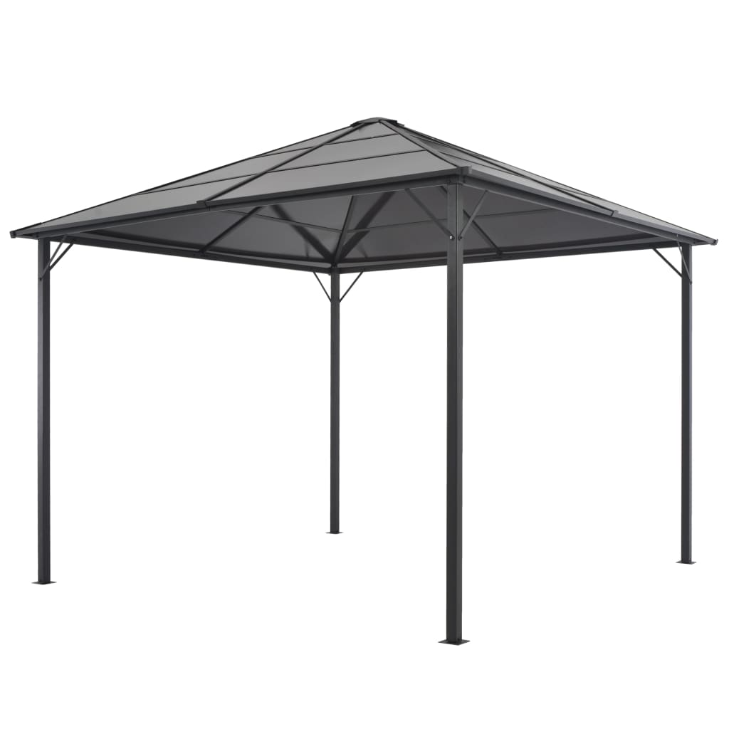 vidaXL Gazebo with Roof 3x3 m Aluminium Anthracite