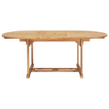vidaXL Tuintafel verlengbaar 110-160x80x75 cm massief teakhout
