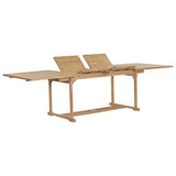 vidaXL Tuintafel verlengbaar 110-160x80x75 cm massief teakhout
