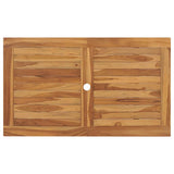 vidaXL Tuintafel inklapbaar 120x70x75 cm massief teakhout grijs
