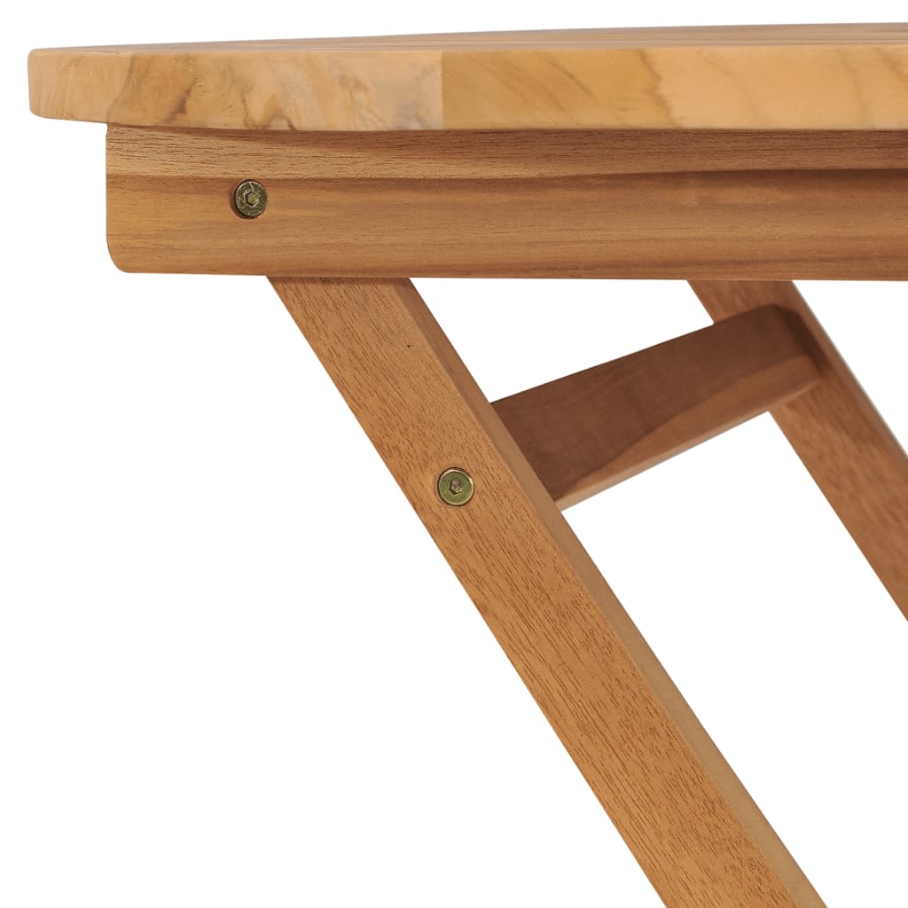 vidaXL Tuintafel inklapbaar 85x76 cm massief teakhout