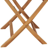 vidaXL Tuintafel inklapbaar 85x76 cm massief teakhout