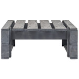 vidaXL Tuinhocker pallet hout grijs