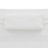 vidaXL Ligbed met kussen poly rattan bruin