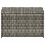 vidaXL Loungeset met kussens 4-delig poly rattan grijs