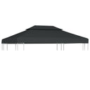 vidaXL Prieeldak 2-laags 4x3m 310 g/m² antracietkleurig