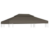 vidaXL Prieeldak 2-laags 4x3m 310 g/m² antracietkleurig