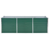 vidaXL Plantenbak verhoogd 240x80x77 cm gegalvaniseerd staal groen