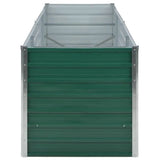 vidaXL Plantenbak verhoogd 240x80x77 cm gegalvaniseerd staal groen
