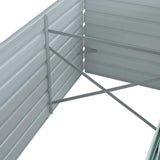 vidaXL Plantenbak verhoogd 240x80x77 cm gegalvaniseerd staal groen