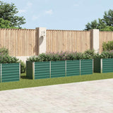 vidaXL Plantenbak verhoogd 240x80x77 cm gegalvaniseerd staal groen