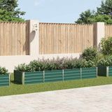 vidaXL Plantenbak verhoogd 240x80x77 cm gegalvaniseerd staal groen