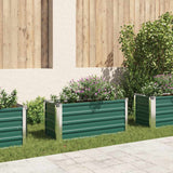 vidaXL Plantenbak verhoogd 240x80x77 cm gegalvaniseerd staal groen