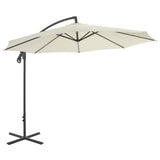vidaXL Zweefparasol met stalen paal 300 cm terracottakleurig