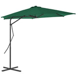 vidaXL Parasol met stalen paal 300x230 cm bordeauxrood