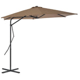vidaXL Parasol met stalen paal 300x230 cm bordeauxrood