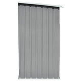 vidaXL Haardhoutschuur 163x83x154 cm gegalvaniseerd staal grijs