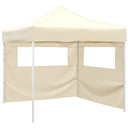 vidaXL Vouwtent met 2 wanden 291x291x315 cm crème