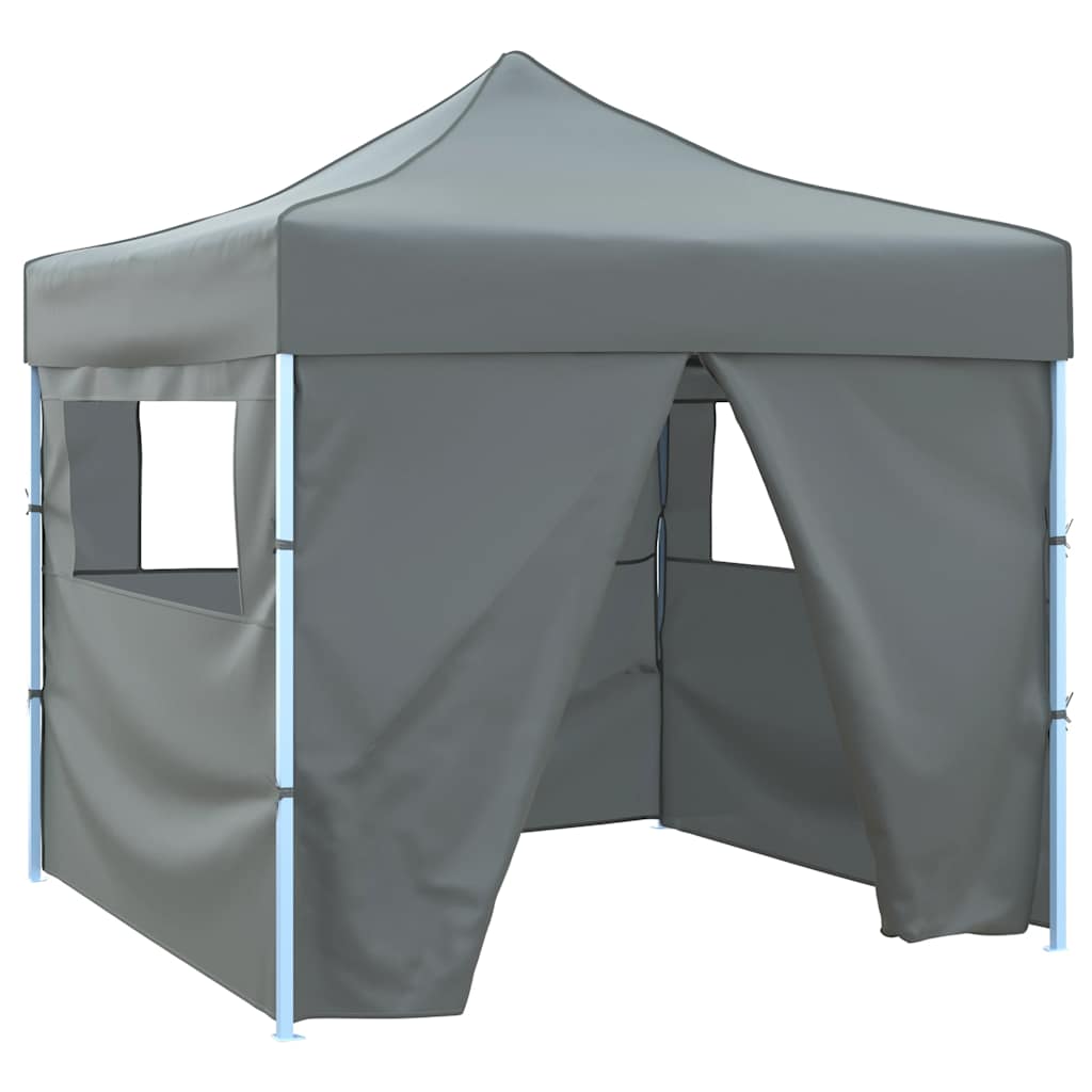vidaXL Vouwtent met 4 zijwanden 3x3 m crème