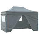 vidaXL Pop-Up Party Tent with 4 Side Walls 3x4.5 m Blue