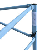 vidaXL Vouwtent met 3 wanden 3x4,5 m blauw