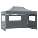 vidaXL Vouwtent met 3 wanden 3x4,5 m blauw