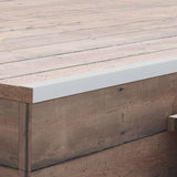 vidaXL 5 st Terras hoekplinten 170 cm aluminium zilverkleurig