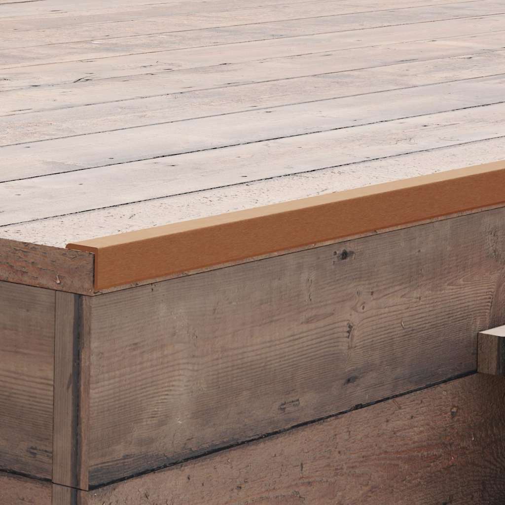 vidaXL 5 st Terras hoekplinten 170 cm aluminium zilverkleurig
