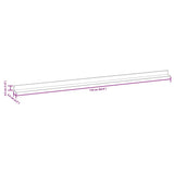 vidaXL 5 st Terras hoekplinten 170 cm aluminium zilverkleurig