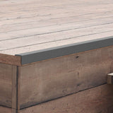 vidaXL 5 st Terras hoekplinten 170 cm aluminium zilverkleurig