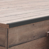 vidaXL 5 st Terras hoekplinten 170 cm aluminium zilverkleurig