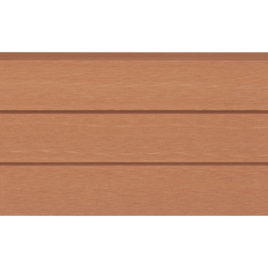 vidaXL Vervangende schuttingplanken 9 st 170 cm HKC bruin