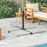 vidaXL Parasol Base Plate Square 25 kg Granite Black