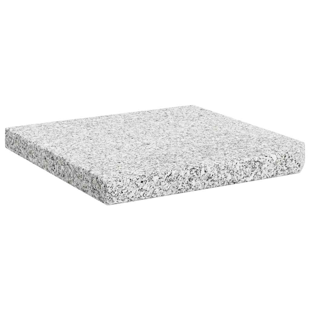 vidaXL Parasol Base Plate Square 25 kg Granite Black