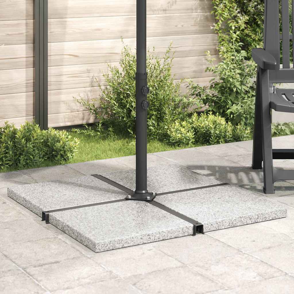 vidaXL Parasol Base Plate Square 25 kg Granite Black