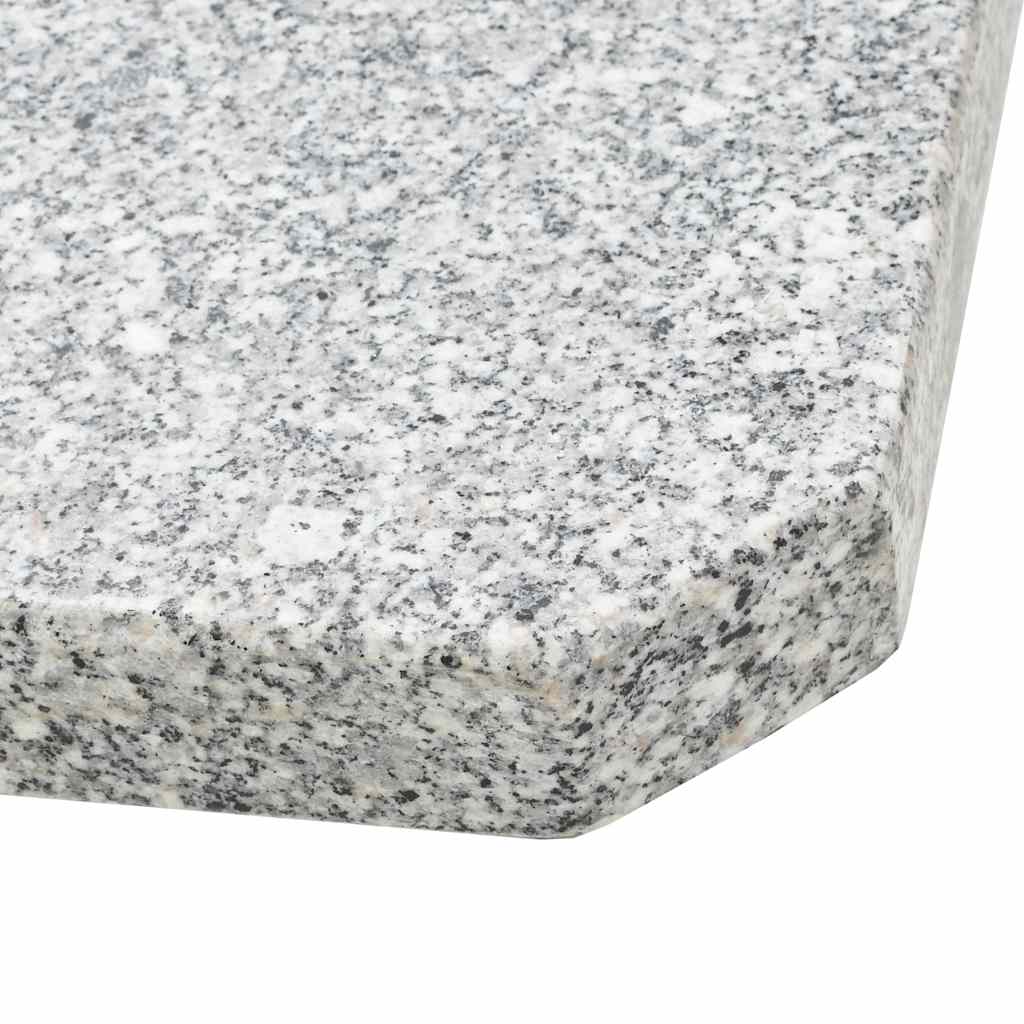 vidaXL Parasol Base Plate Square 25 kg Granite Black